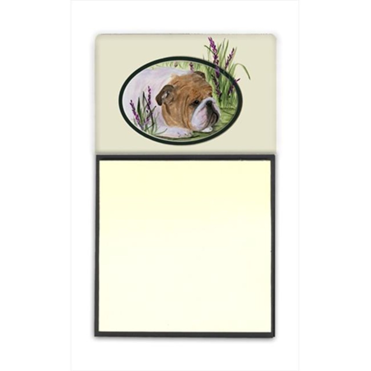 Carolines Treasures SS8023SN English Bulldog Refiillable Sticky Note Holder or Postit Note Dispenser- 3 x 3 In.